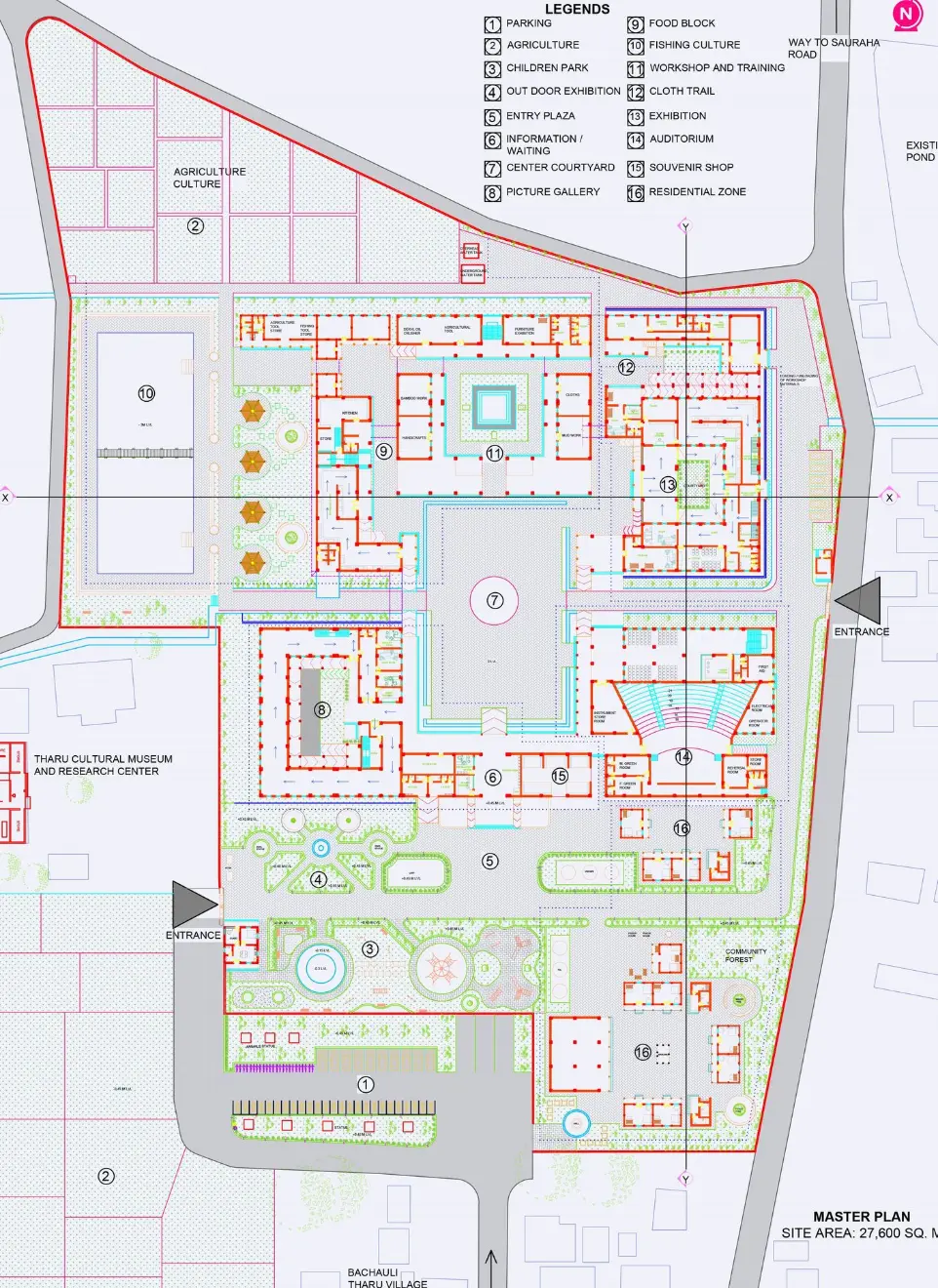 Plan of Cultural Center